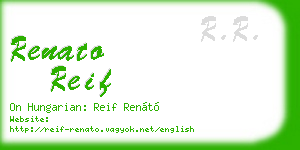 renato reif business card